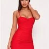 Saint Genies Red Sienna Bodycon Mini Dress