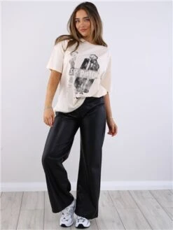 Noisy May Ecru Loui Grunge Tee -Jack & Jones Store 29669 2