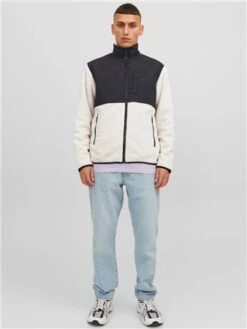Jack & Jones Beige / Moonbeam Marvin Fleece Jacket -Jack & Jones Store 29687 2