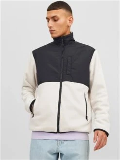 Jack & Jones Beige / Moonbeam Marvin Fleece Jacket -Jack & Jones Store 29687 3