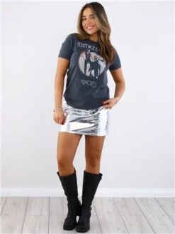 Re:Covered Washed Black Fleetwood Mac Still T-Shirt -Jack & Jones Store 29701 2