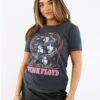 Re:Covered Washed Black Pink Floyd Still T-Shirt