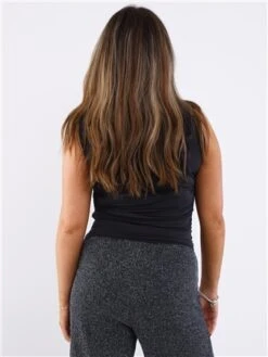 Veromoda Black / Black Frida Sleeveless Rouching Top -Jack & Jones Store 29708 3