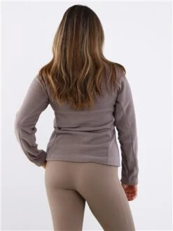 Brave Soul Dove Brown Zip Detail Polar Fleece Sweatshirt -Jack & Jones Store 29716 3